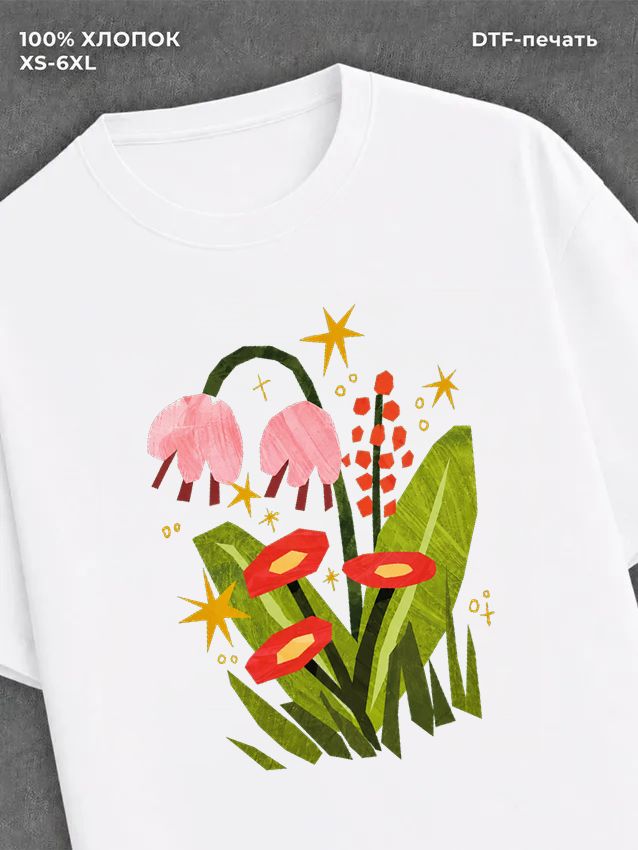 Футболка flowers