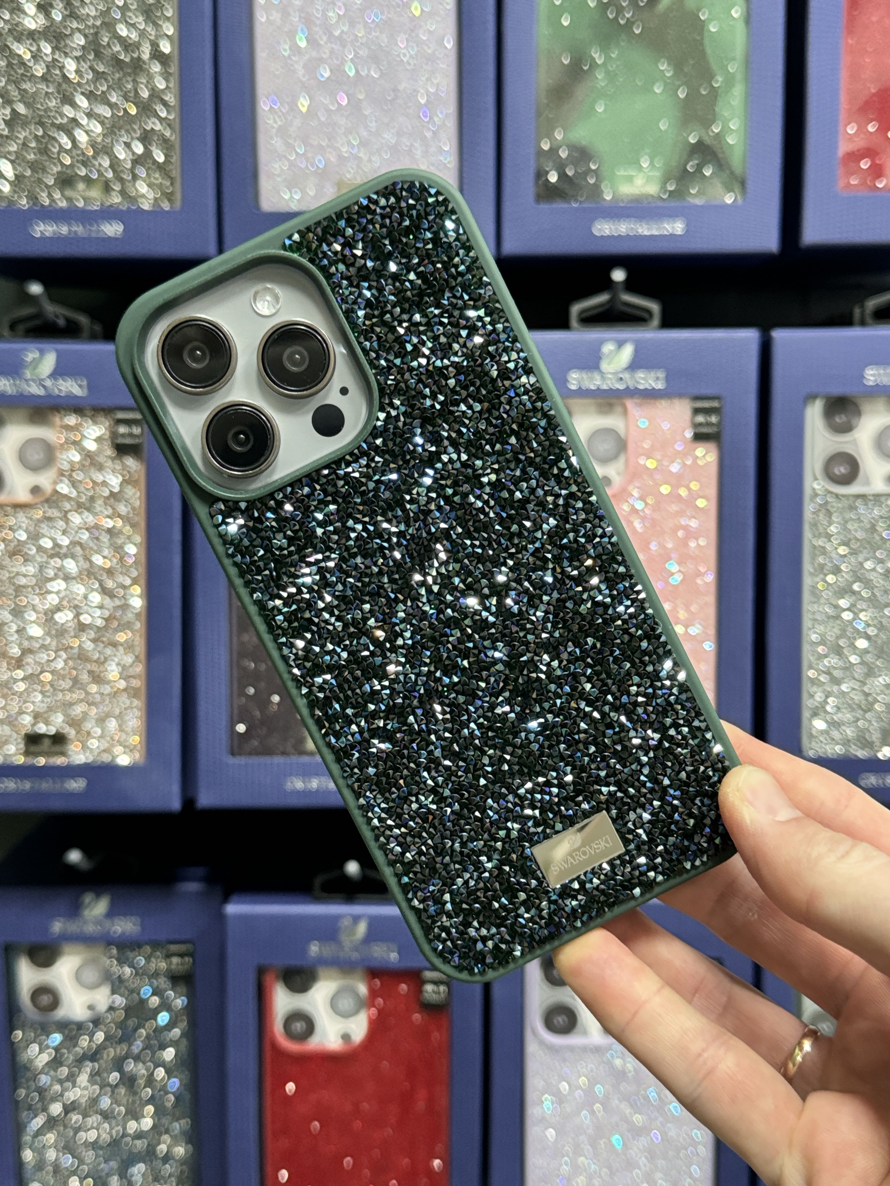 Чехол Swarovski ROCK для iPhone 13 Pro фиолетовый - купить с доставкой по  выгодным ценам в интернет-магазине OZON (1480319768)