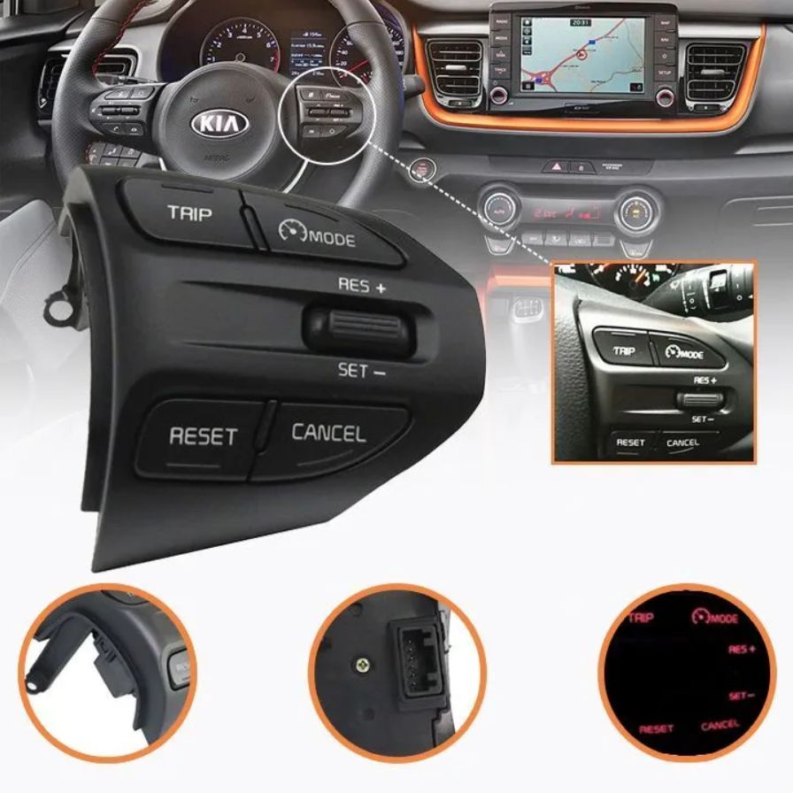 Круиз контроль Киа Рио 4 х лайн Пиканто / Кнопки на руль Cruise Control Kia  Rio X-Line Picanto 96720H8020 купить по выгодной цене в интернет-магазине  OZON (1519455375)