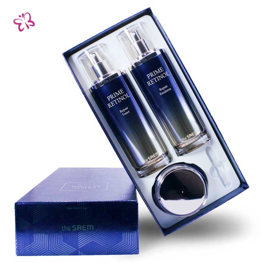 The Saem Набор антивозрастной (тонер, эмульсия, крем) Prime