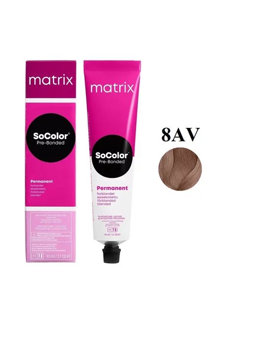 MATRIX Краска SoColor Beauty 8AV 8,12 90 МЛ купить на OZON по низкой ...