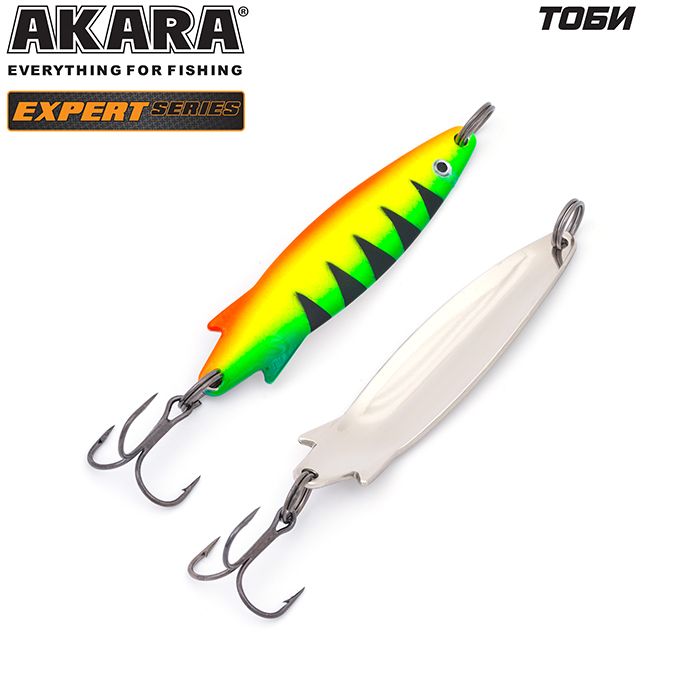Блесна колеб. Akara Expert Тоби 75 мм 11 гр. 6/SIL