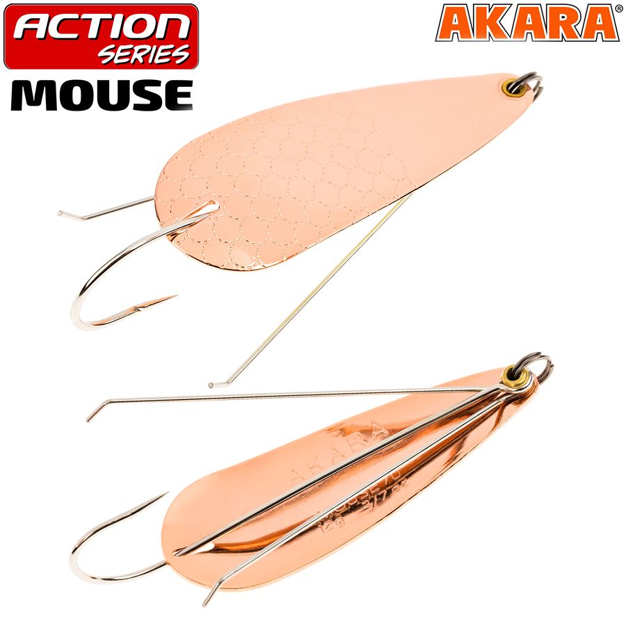 Блесна колеб. незац. Akara Action Series Weedless Mouse 70 18гр. 9/14oz. 04