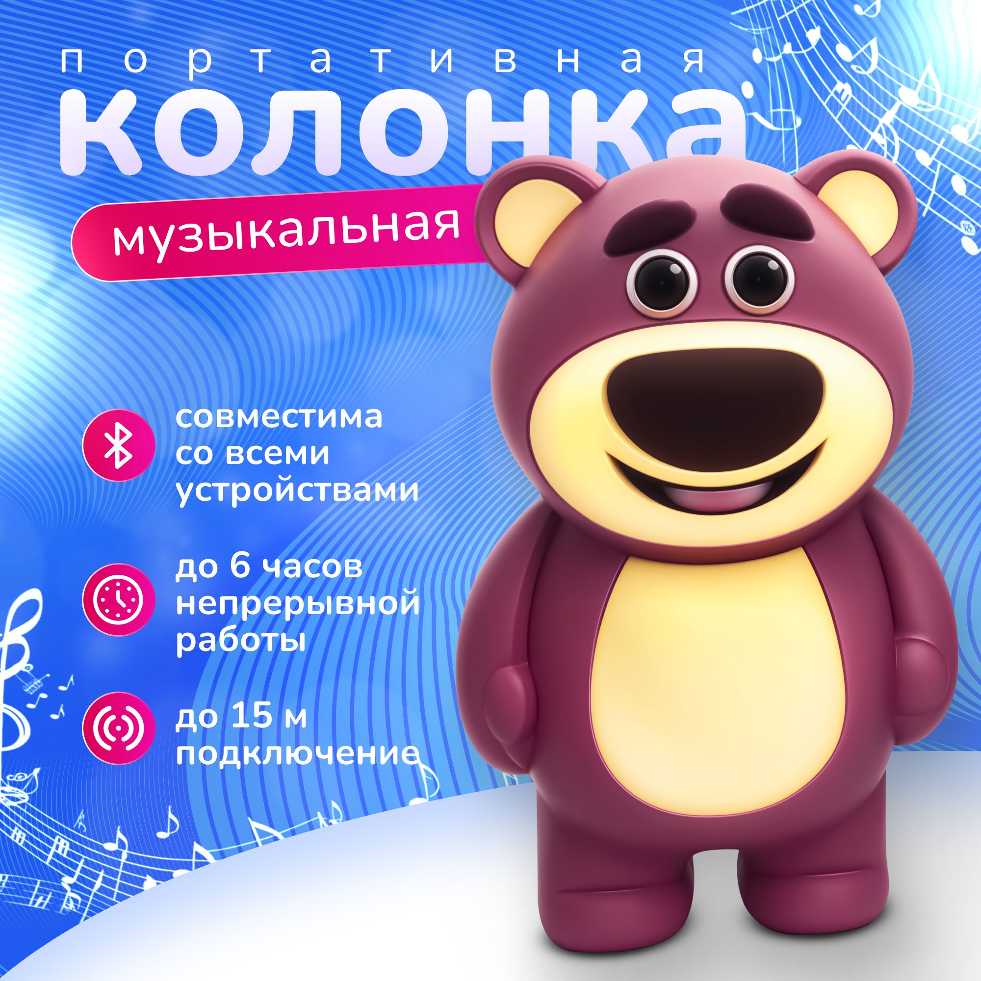 Готовый проект музыкальной колонки в виде плюшевого медведя