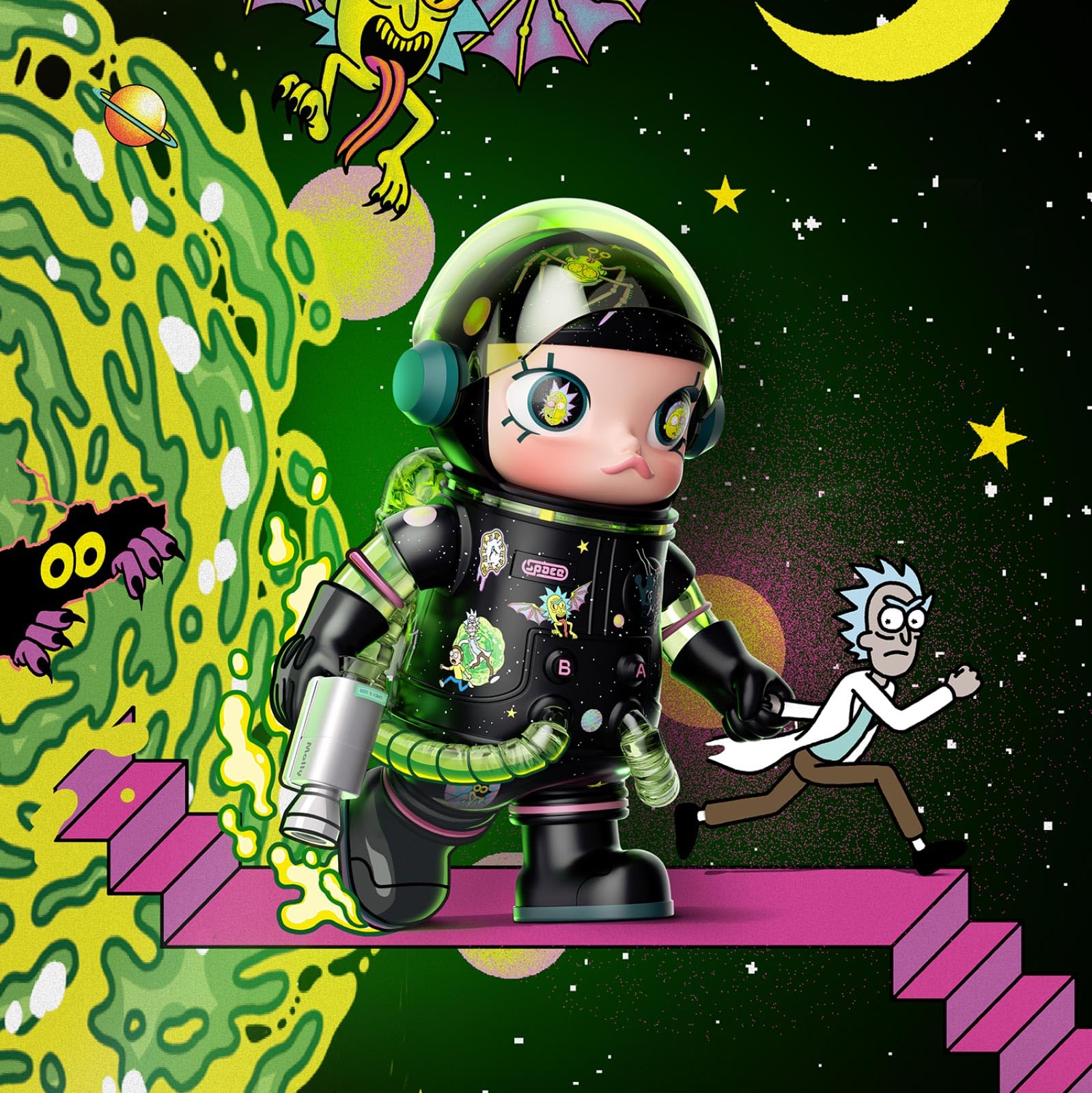 Статуэтка MEGA Space Molly из коллекции POP MART 400% Рик и Морти