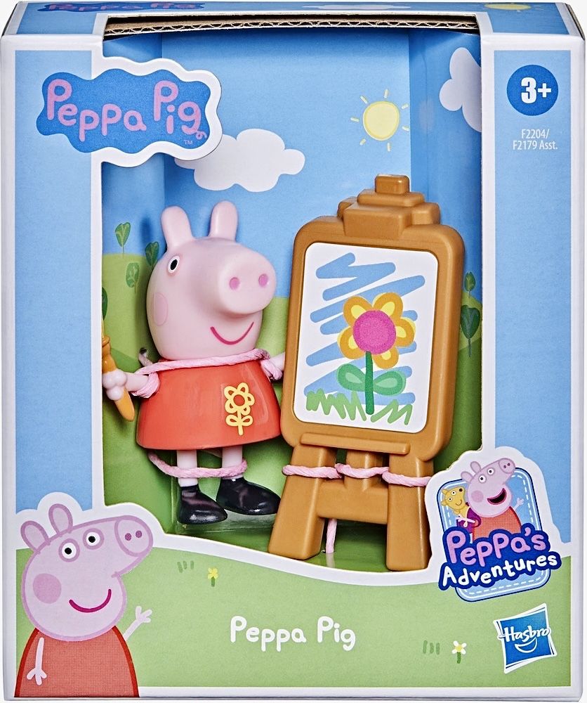 Свинка Пеппа / Peppa Pig Фигурка Пеппа-художница с мольбертом, фигурка по видеоиграм
