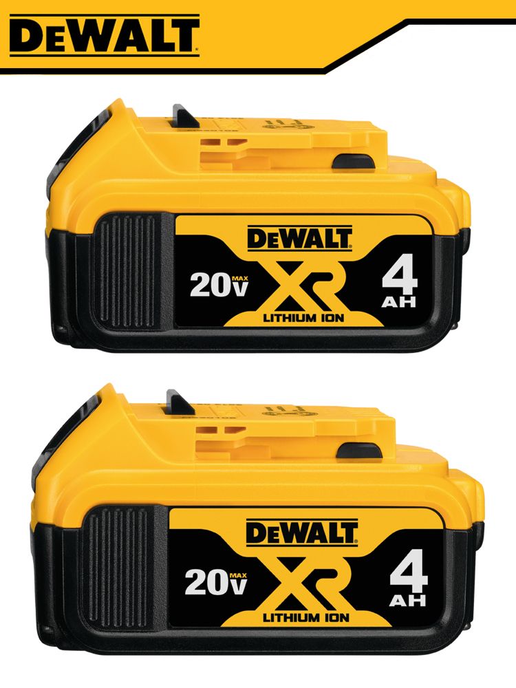 АккумуляторDEWALTDCB2042PCS20VMAX*4AhИндикаторнаялампаДолговечныйпрочныйаккумулятордляинструмента