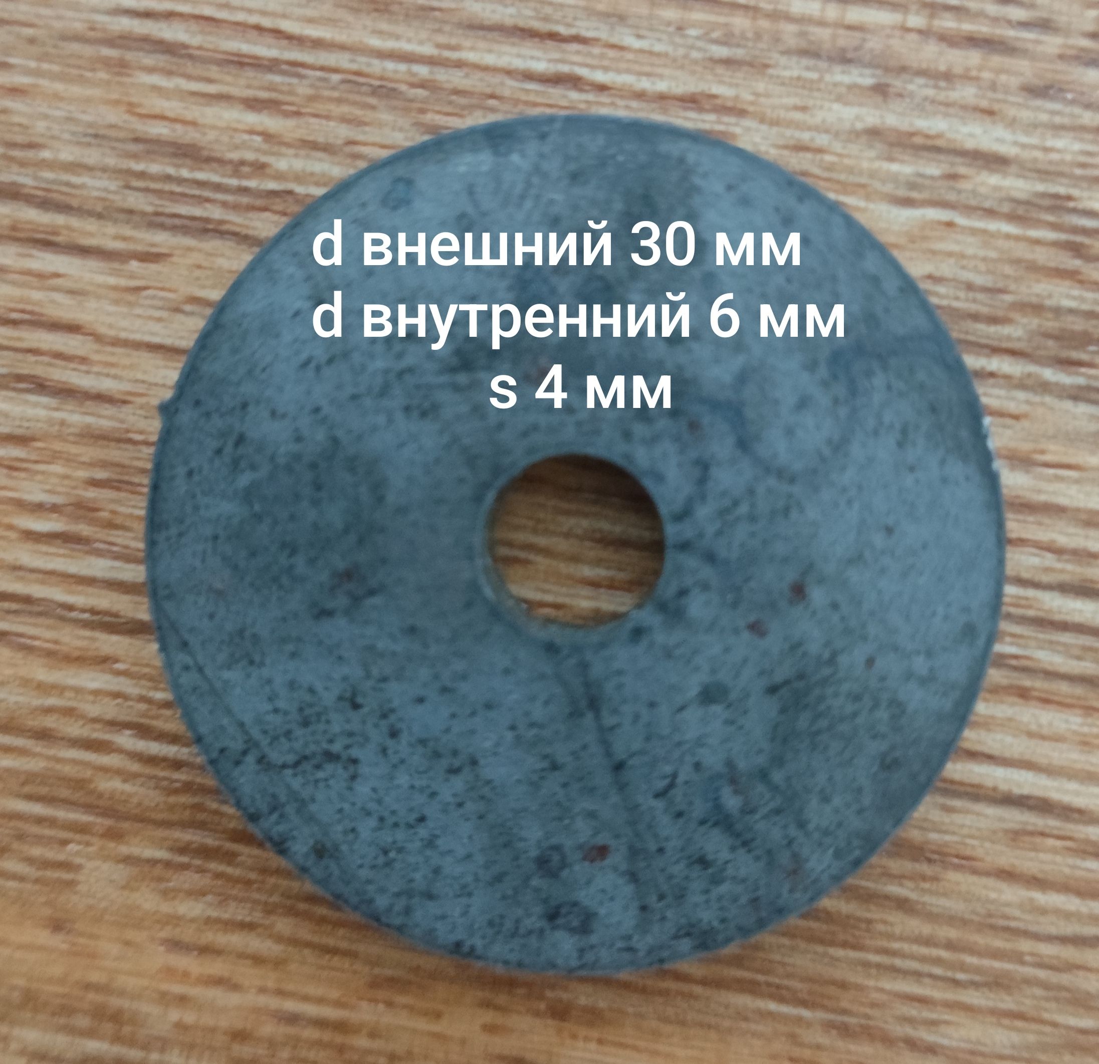 пластинастальная,круглаясвнутреннимотверстием6мм