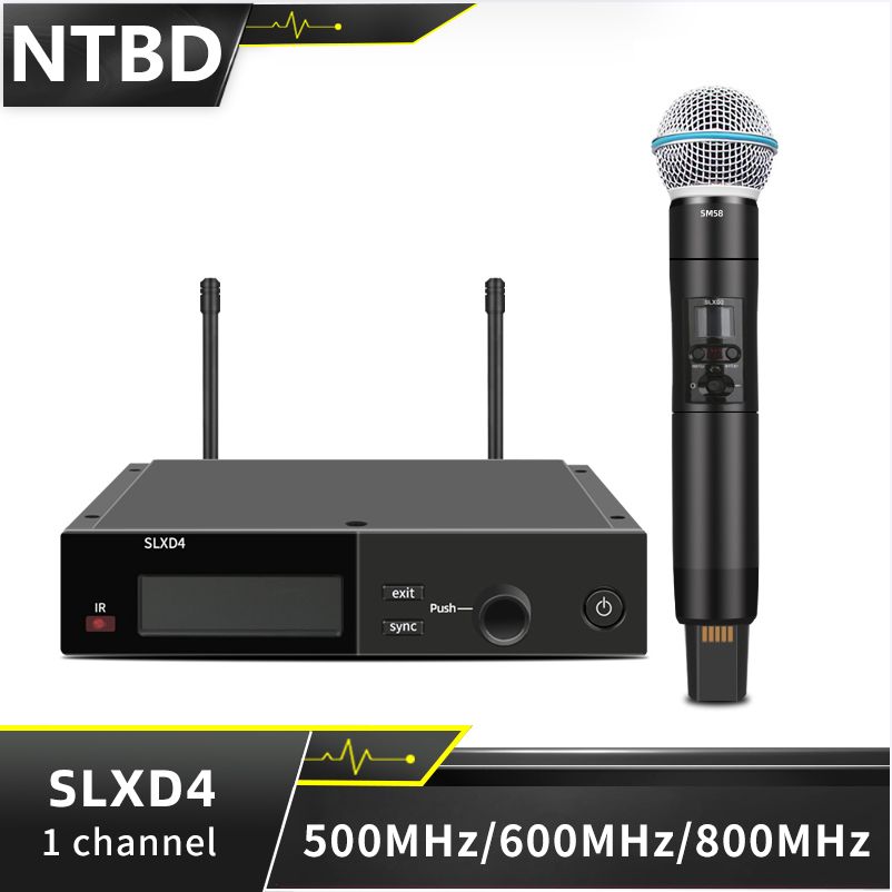 NTBD-proМикрофонуниверсальныйSLXD4-b58-600,черныйматовый