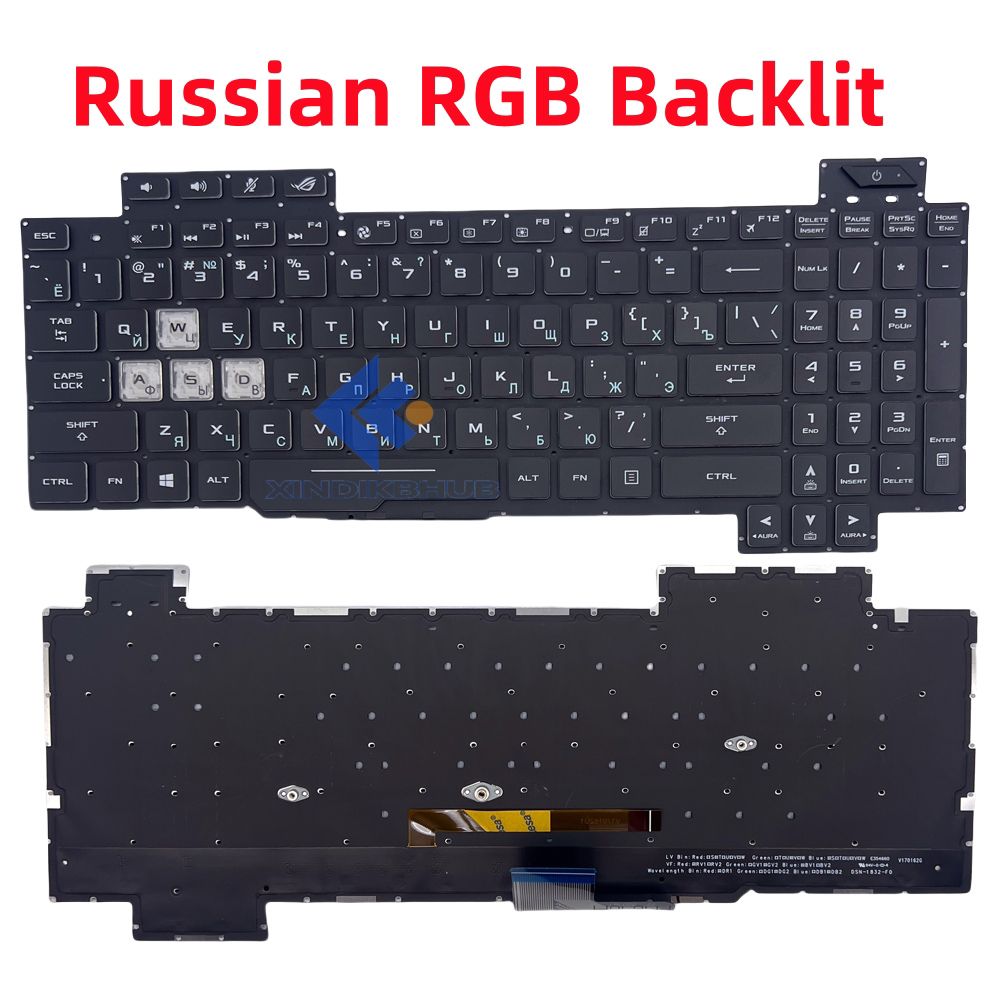 Tastiera Retroilluminata Per Asus ROG Strix Scar II GL704GS, GL704GV, GL704GW – Layout QWERTZ