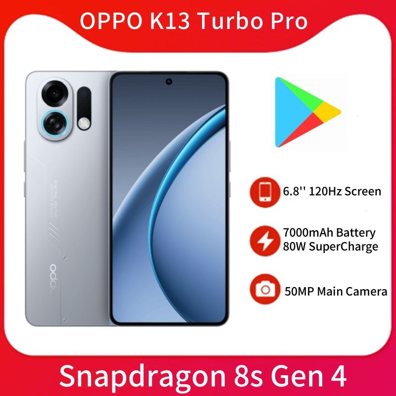 Смартфон OPPO k13 turbo pro 256 ГБ 12 ГБ Белый 6.8 OLED/AMOLED