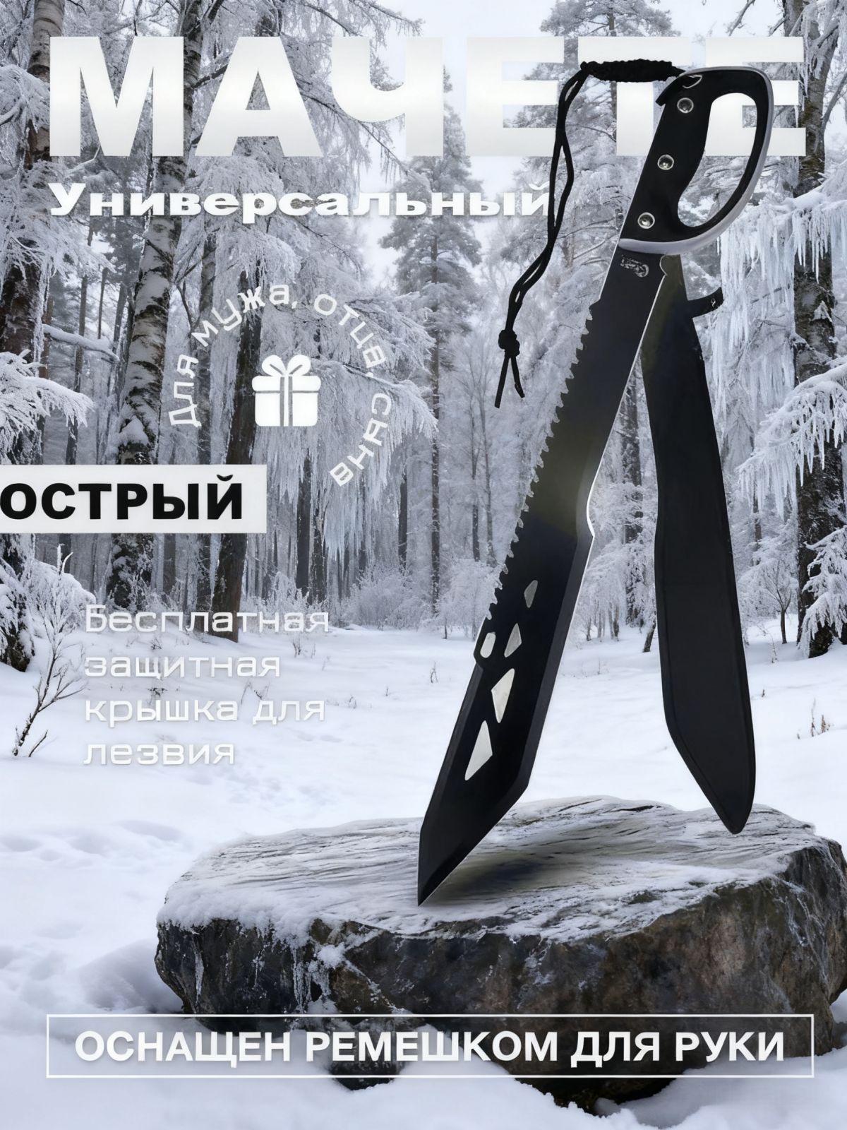 Мачете,дорожныйножсзащитныминожнами