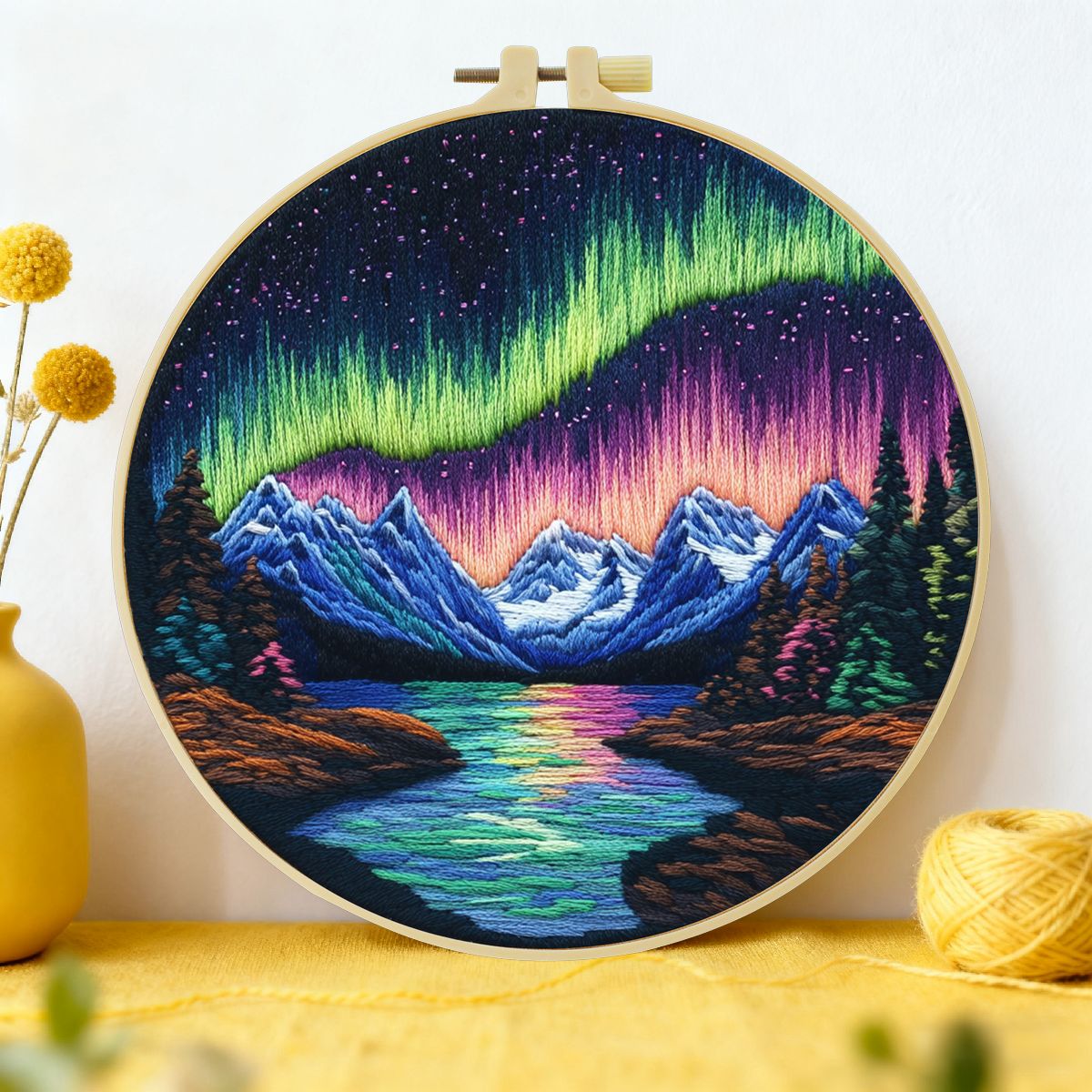 Набордлявышивания,20x20CM,Подходитдляначинающихиопытныхлюбителейвышивки.Холстимеетнанесенныйнанегоузор.