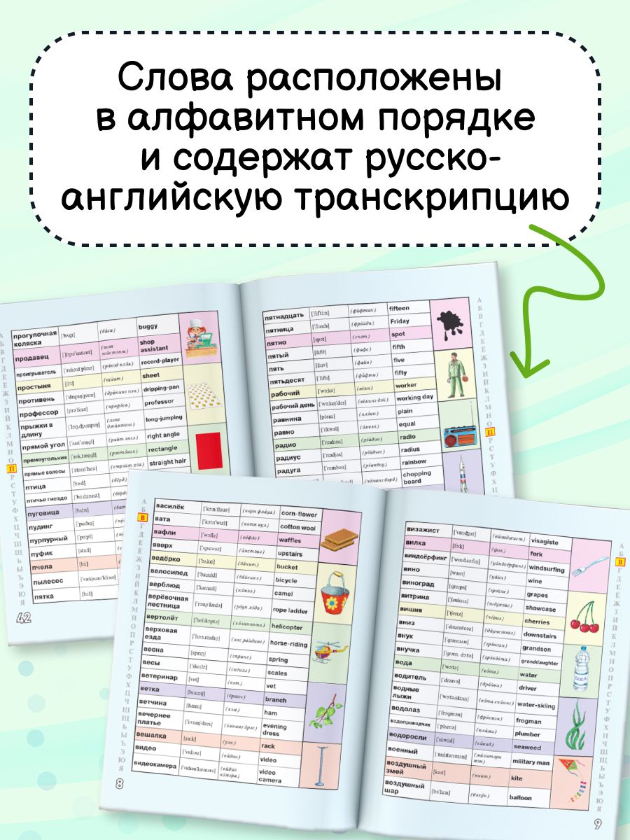 Русско-английский словарик в картинках для начальной школы | Reference Book - Ozon image 1