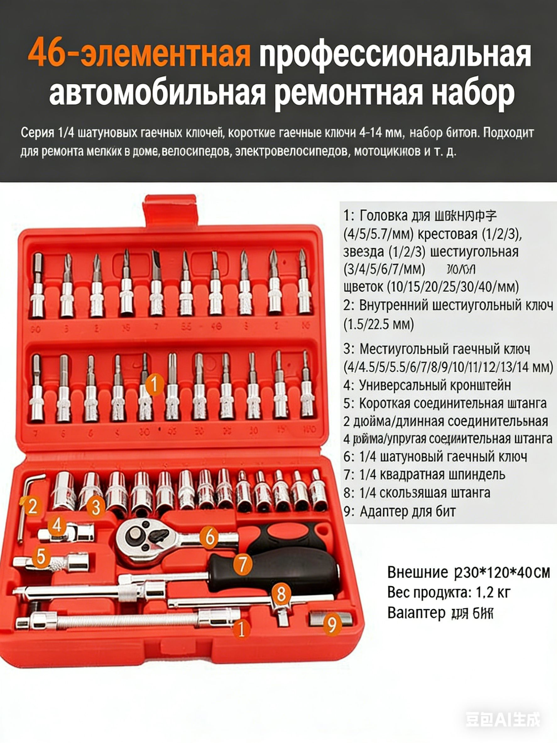 КОМПЛЕКТ ПРОКЛАДОК ДВ. Д.245 ПРЕМИУМ НАБОР 46ШТ