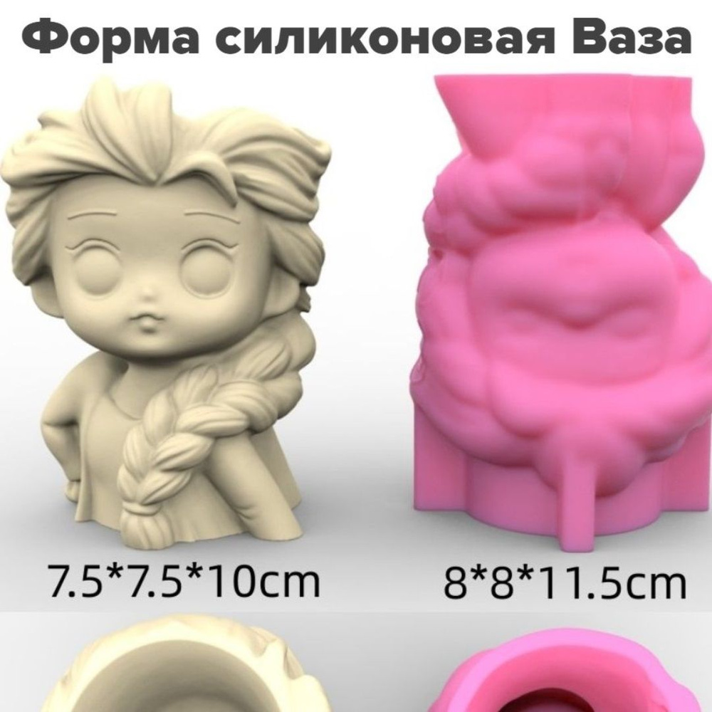 Силиконовый молд для гипса и эпоксидной смолы Кашпо Ваза - купить с ...