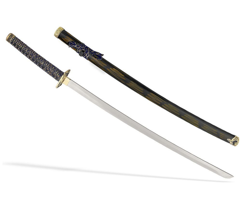 Купить Самурайский меч Катана (сине-желтые ножны), Armas del Mundo D ...