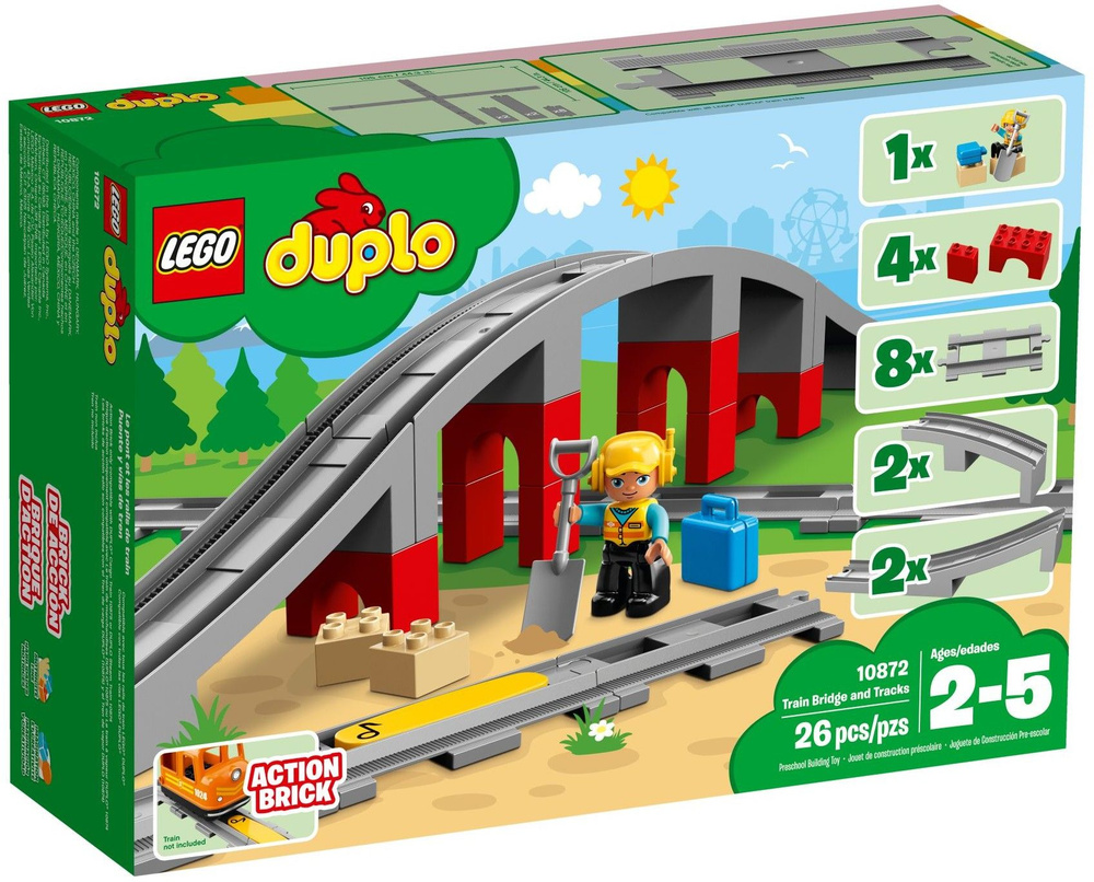 Конструктор LEGO DUPLO 10872 Железнодорожный мост #1