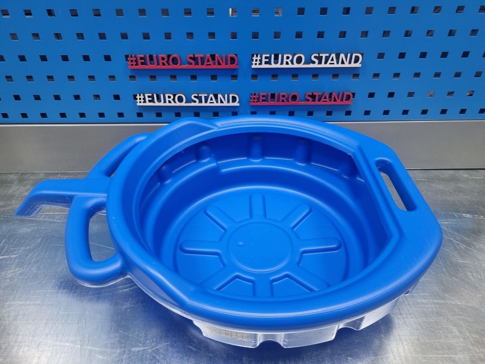 Емкость для сбора отработанного масла, поддон 15л с носиком для слива ...