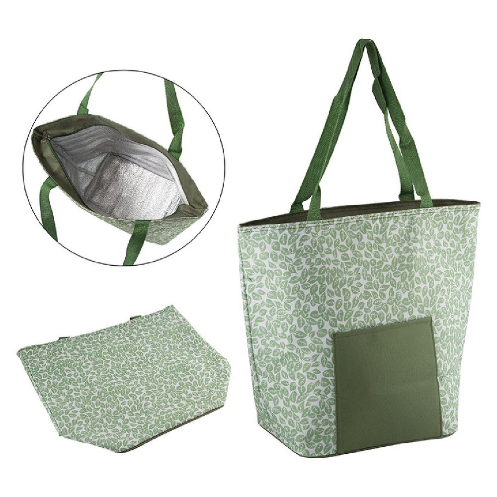 Термосумка Leaves Tote, CB-43, 20л, р-р: 42*17*34 см (005043) #1