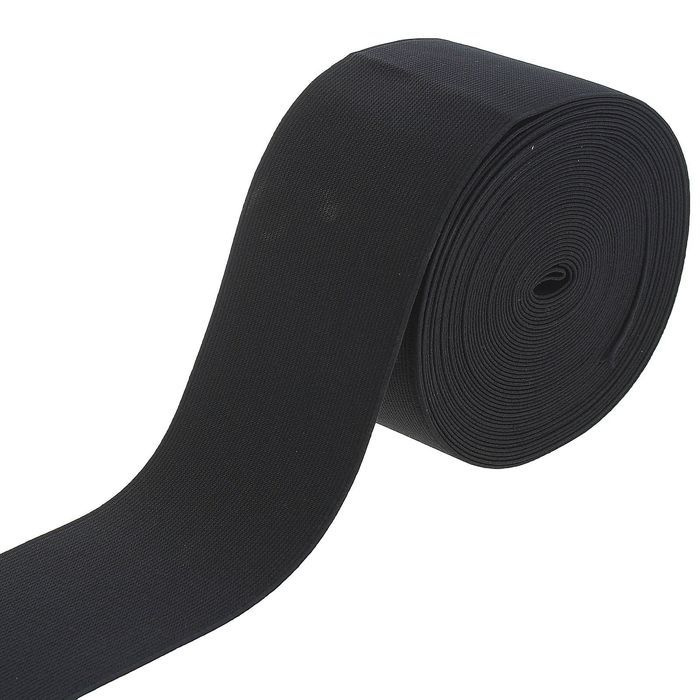 Резинка эластичная широкая черная 5 см - 2 м - купить с доставкой по ...