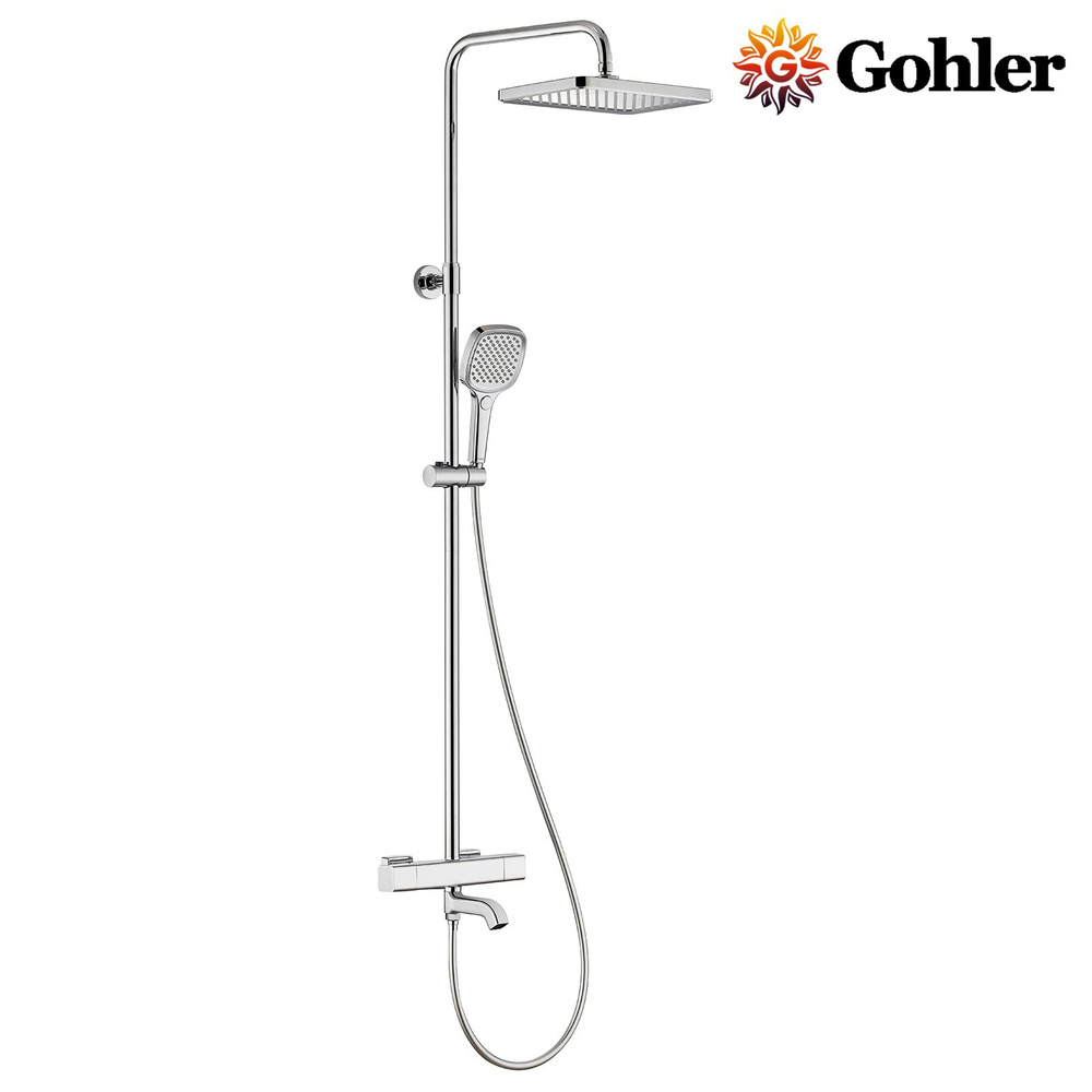 Душевая система(стойка) с термостатом и тропическим душем G8111 ...