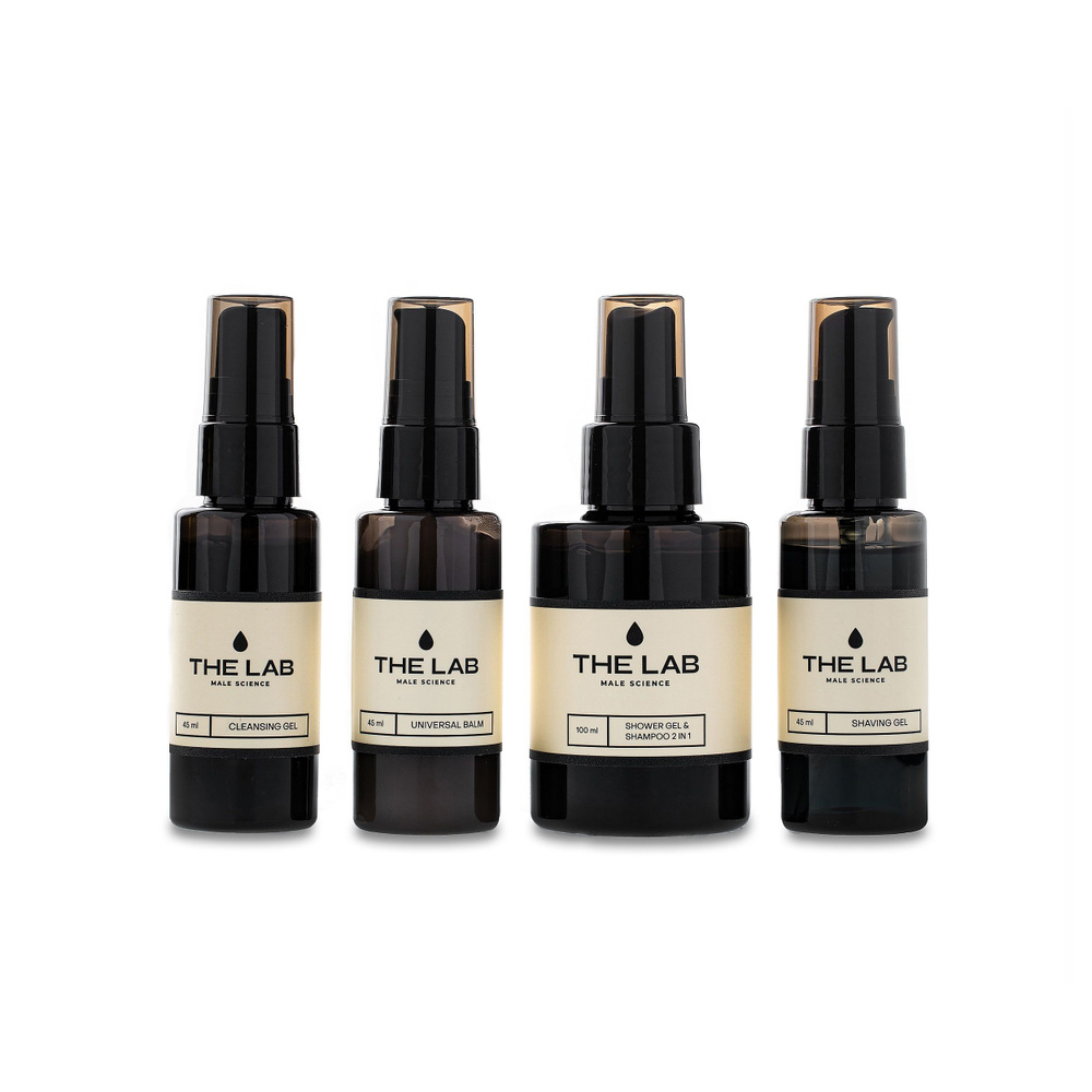 Тревел-набор мужской косметики The LAB male science, 4 бестселлера ...
