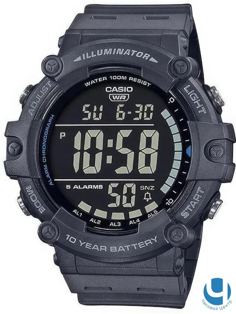 Японские наручные часы Casio Collection AE-1500WH-8B #1