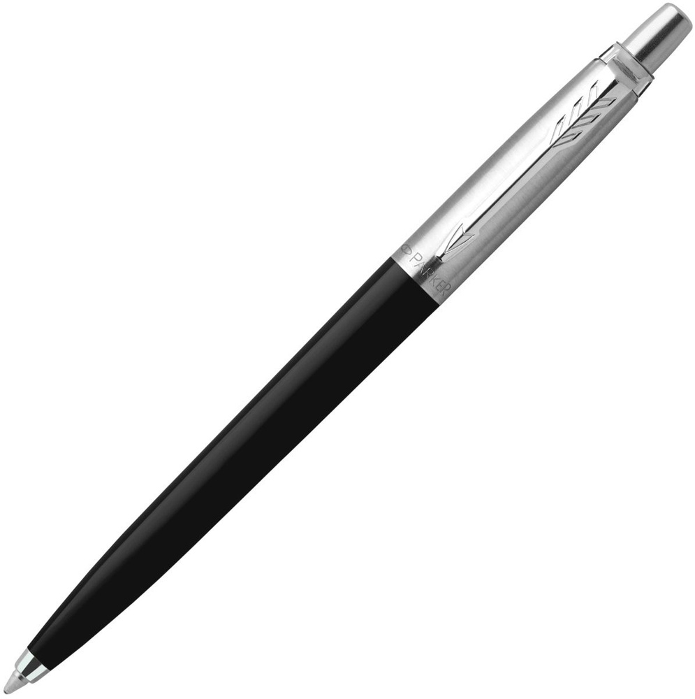 Ручка шариковая Parker Jotter Plastic K60, CT, M, 1.0 мм, корпус пластик/ нержавеющая сталь, чёрный, #1