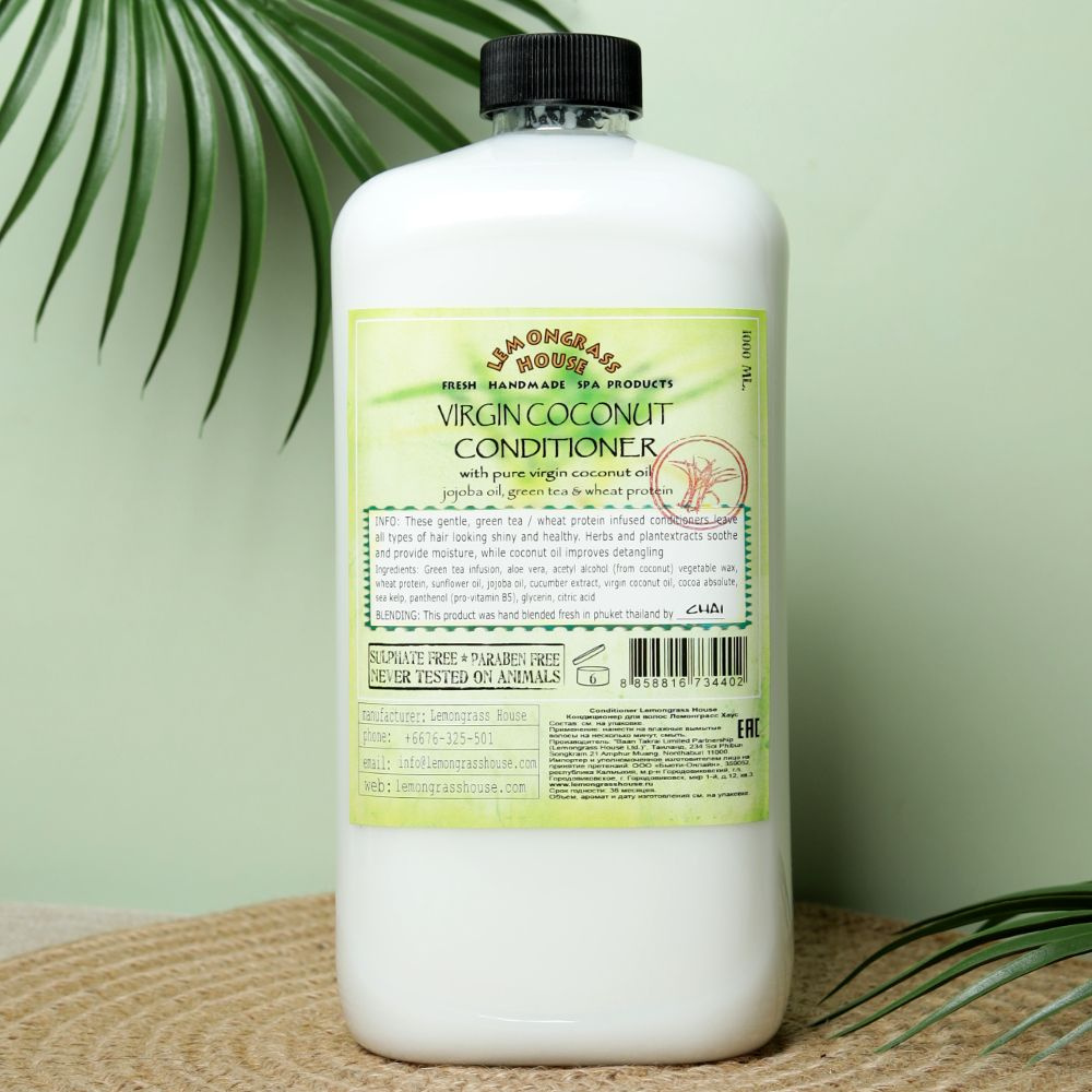 Кондиционер для волос 1л. "Вирджин кокос" от Lemongrass House (Таиланд ...