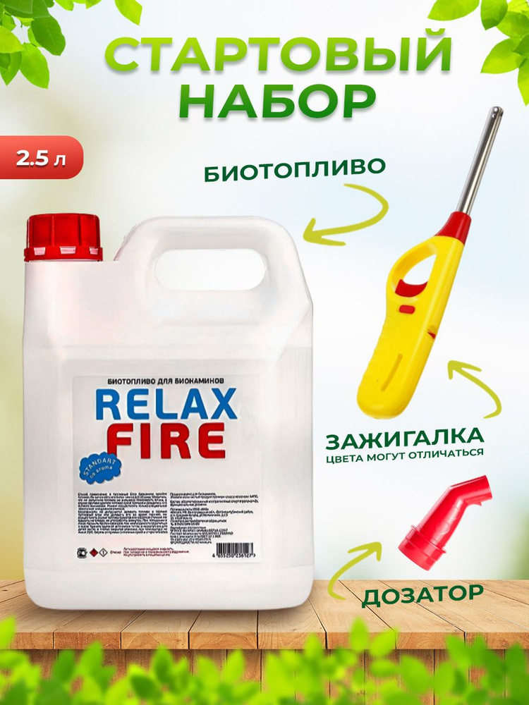 RELAXFIRE Топливо для биокамина 2.5 л. - купить с доставкой по выгодным ...