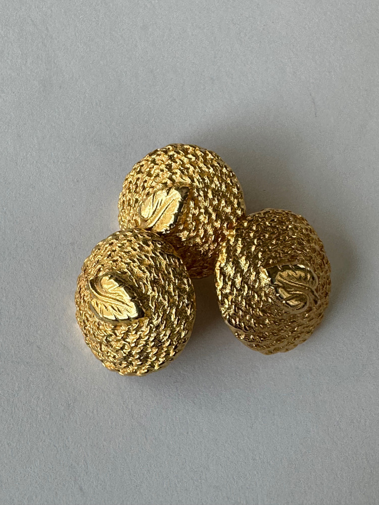 Пуговицы декоративные металлические на ножке, Италия, 4шт/уп - купить с ...