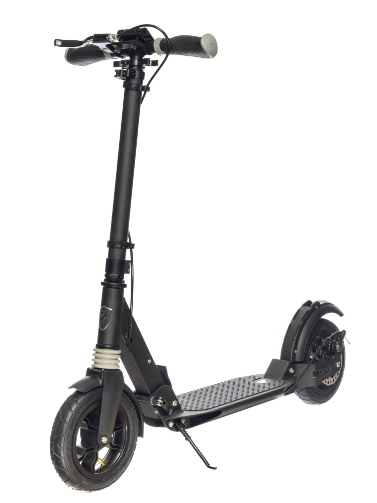 Самокат Urban Scooter Disc Aero Black, (2024), с дисковым тормозом, складной, городской, двухколесный. #1