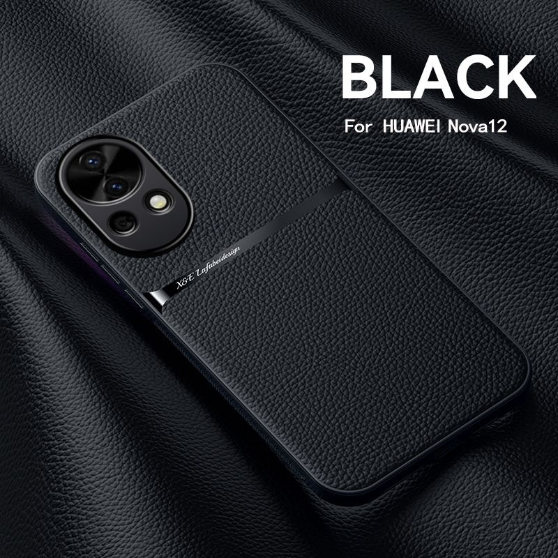 FASNYA Чехол для Huawei Nova 12 /чехол-Кожа на Хуавей Нова 12 Чехол для телефона с защитой камеры магнитный #1
