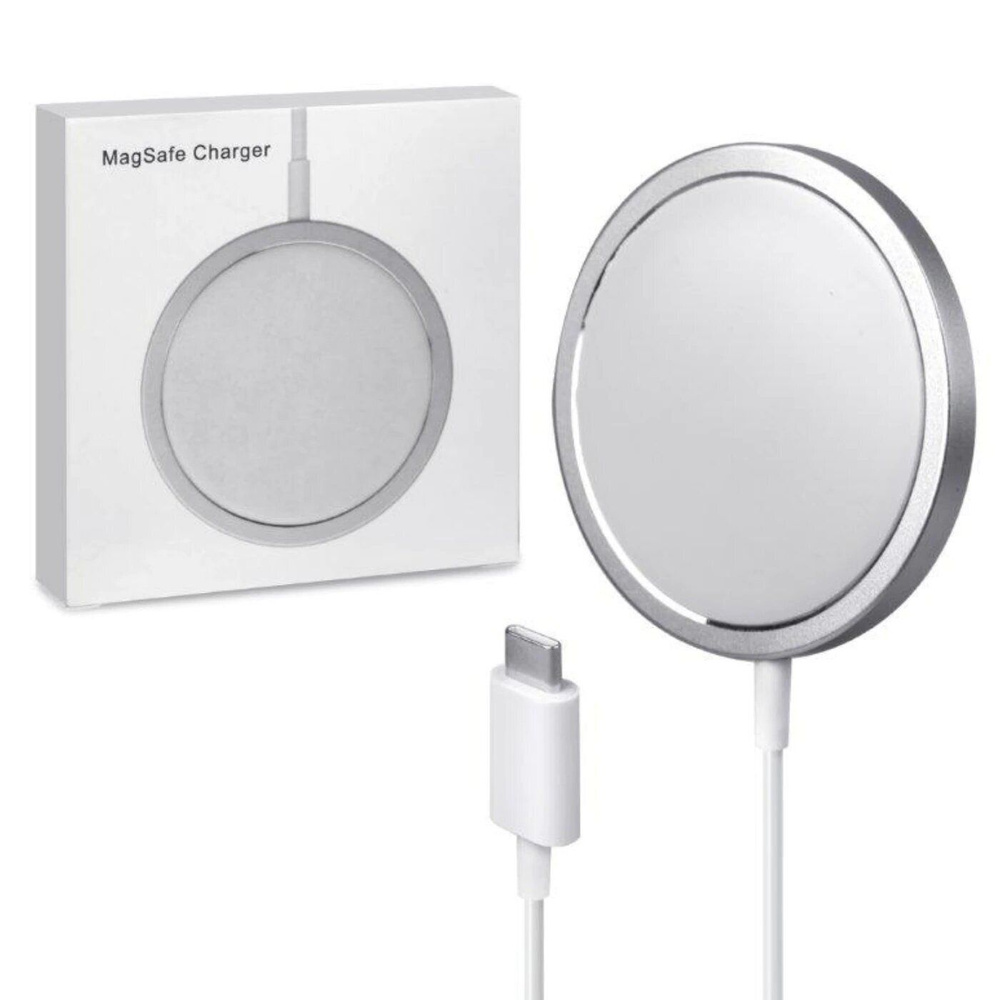 Беспроводное зарядное устройство для IOS/ Android MagSafe Charger  (Магсейф), 15 Вт