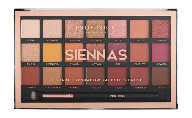 Палетка теней для век Siennas 21 Shade Eyeshadow Palette #1