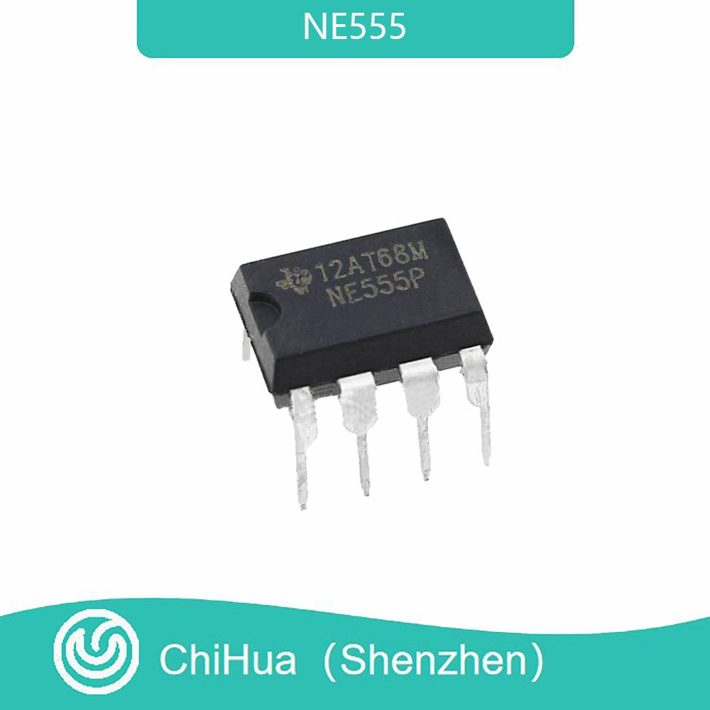 NE555, Микросхема, NE555N / NE555P, Таймер прецизионный, корпус DIP-8 ...