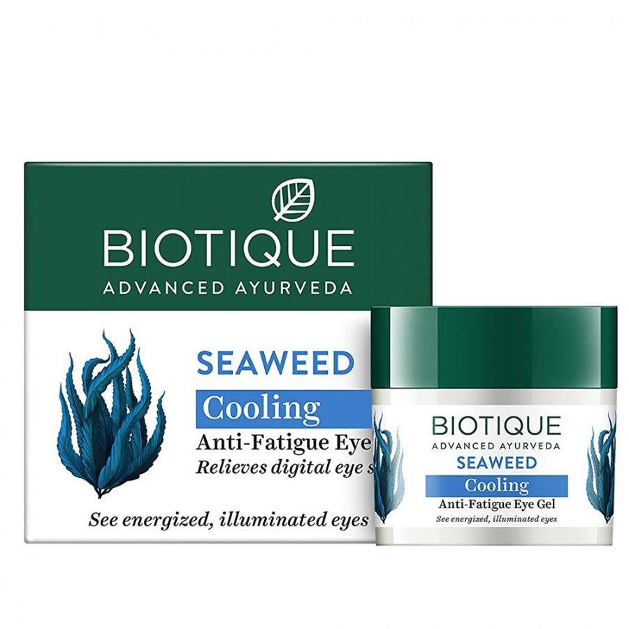 Biotique Гель для кожи вокруг глаз Seaweed cooling anti-fatique eye gel, охлаждающий, с морскими водорослями, #1