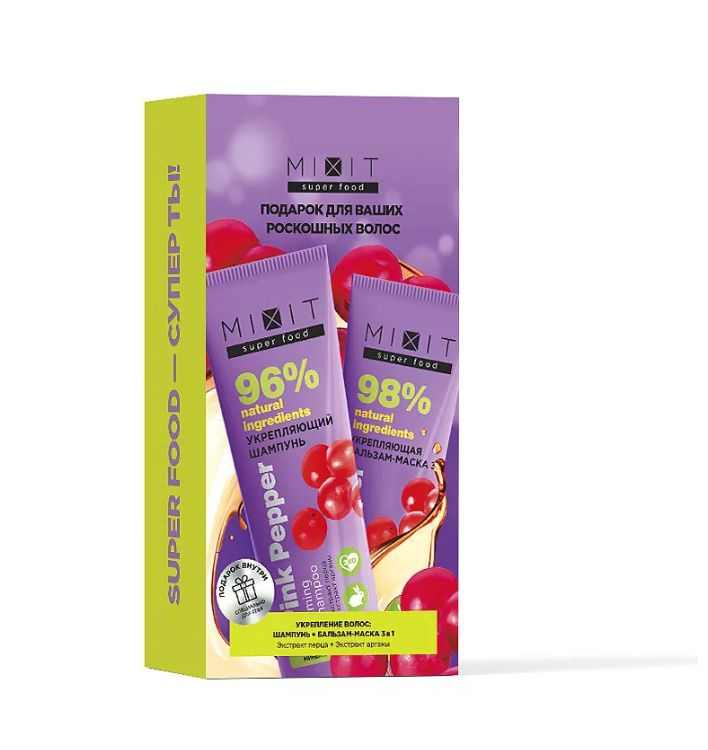 MIXIT Набор для укрепления волос SUPER FOOD 2х275 мл - купить с ...