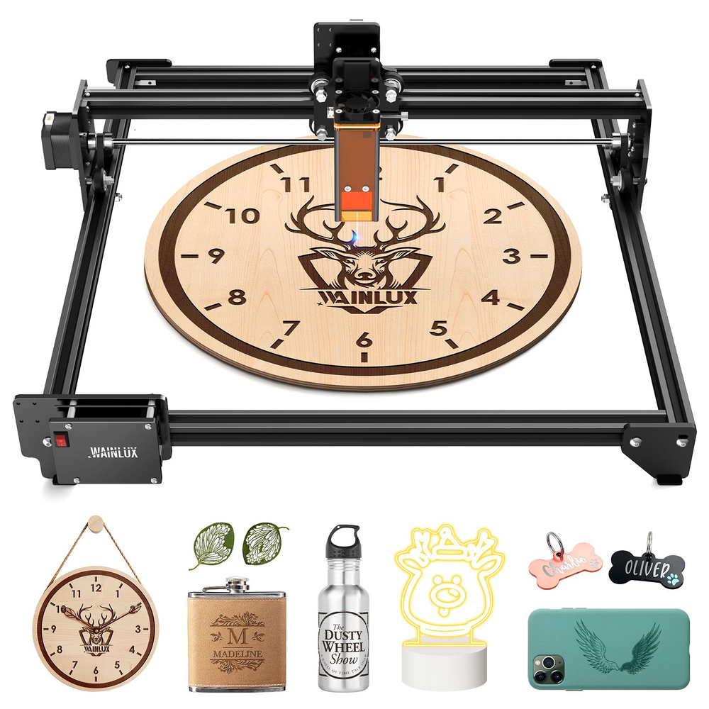 Wainlux JL3 Лазерный гравер, 40 Вт, лазерный гравировальный станок с ...