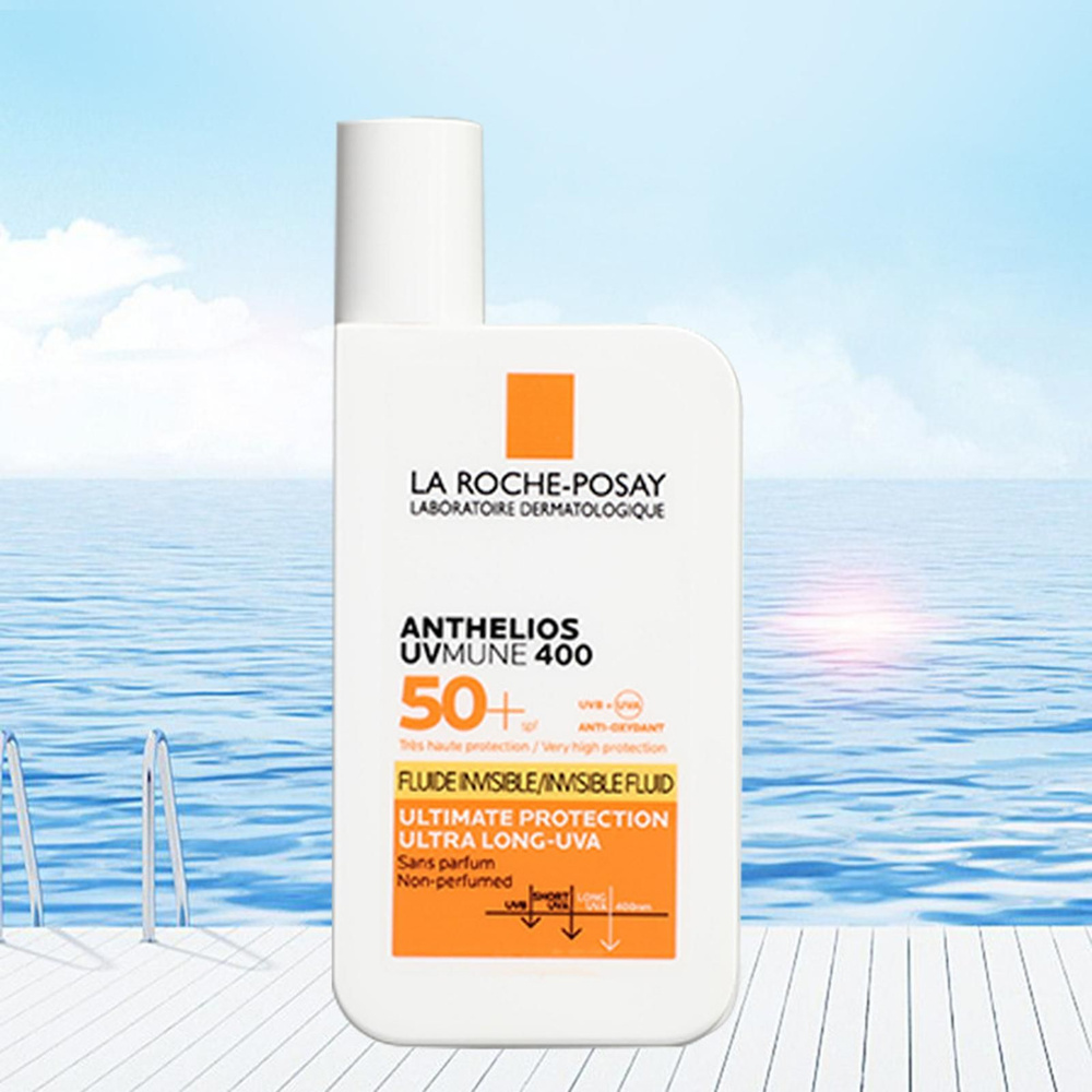 La Roche Posay Anthelios Shaka Fluide SPF50 солнцезащитный крем флюид для лица и кожи вокруг глаз, невидимый, #1