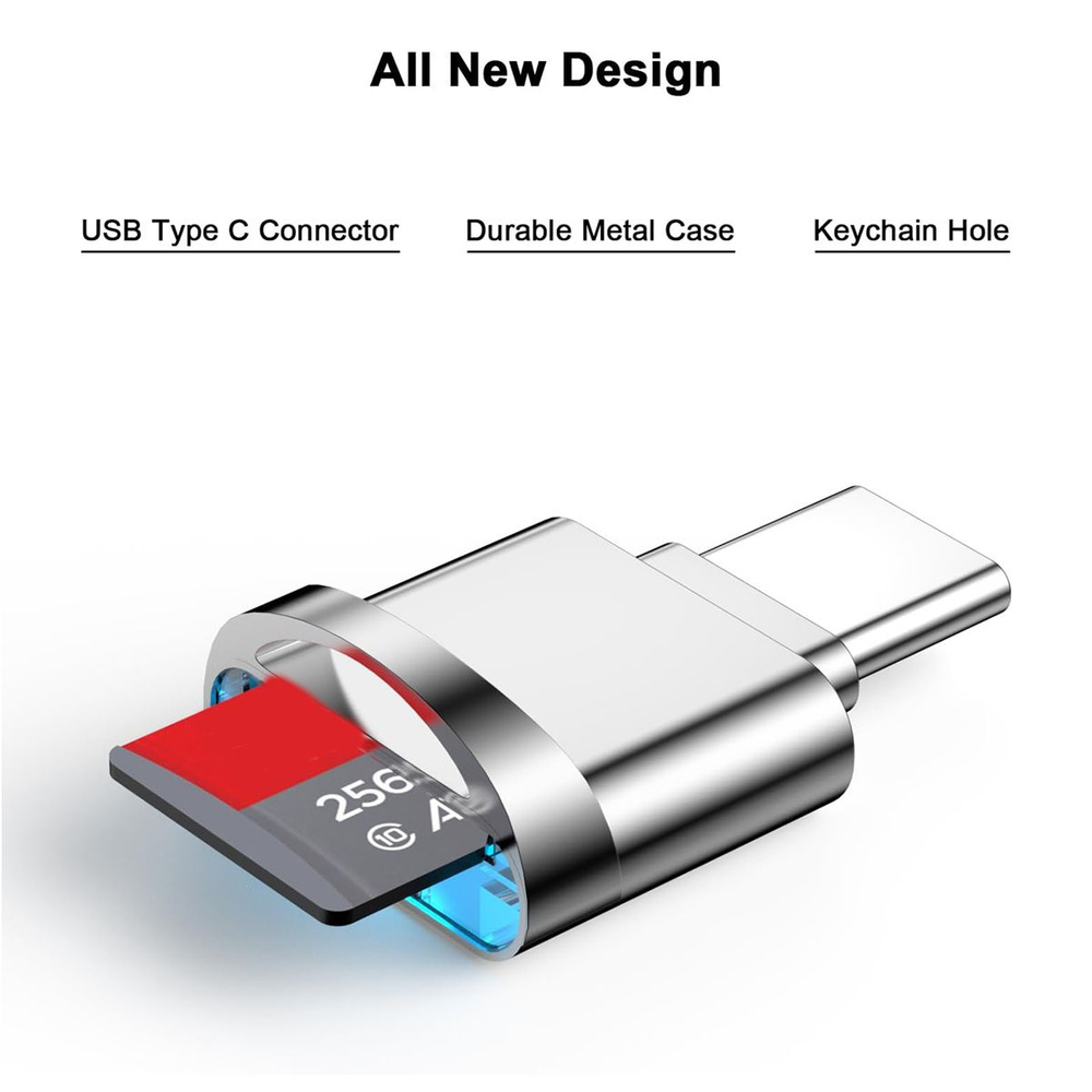 Адаптер для чтения карт Micro-SD, USB Type C - Micro-SD/TF адаптер для Type-C,B #1