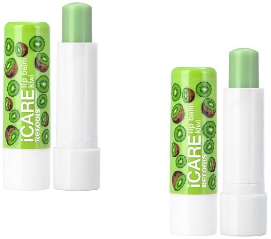 Relouis Gold Бальзам-уход для губ iCARE lip balm kiwi 2шт #1