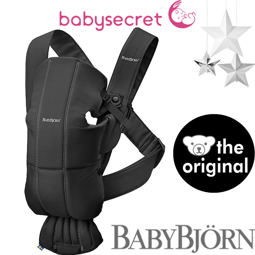 Рюкзак-Кенгуру для новорожденных BabyBjorn Mini Cotton 0210.56 (черный)  #1