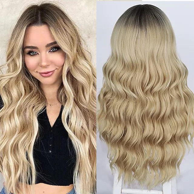 парик женский длинный,длинные вьющиеся волосы,LALITA - купить по низкой ...