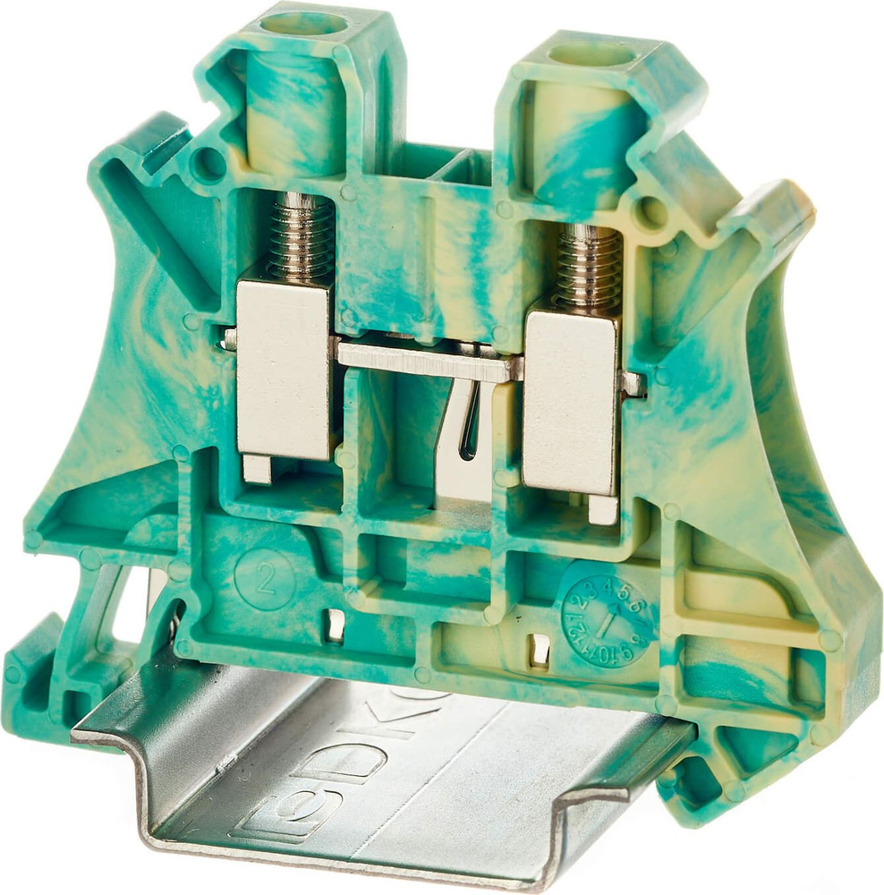 Клемма для проводов DKC / ДКС заземления на 6мм2 с винтовыми зажимами ...