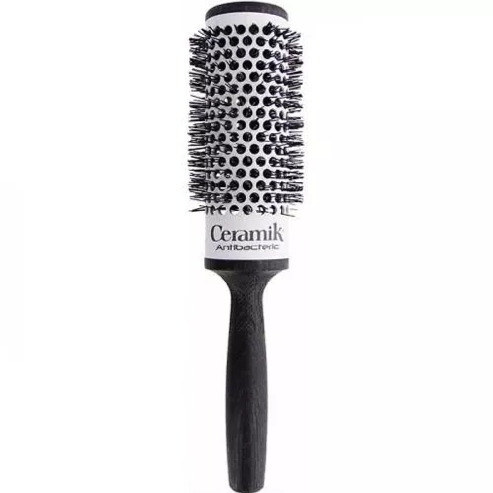 Щетка для волос Tek с серой щетиной Ceramik Antibacteric, круглая (42 ...