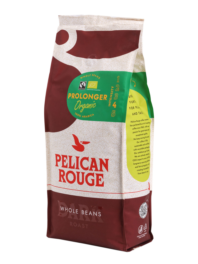 Кофе в зернах PELICAN ROUGE "PROLONGER" Organic 1 кг #1