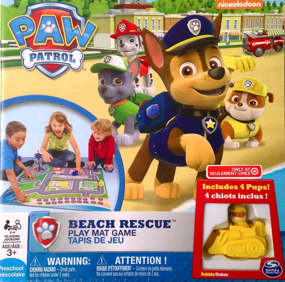 Настольная игра -Щенячий патруль Paw Patrol с эксклюзивной фигуркой Крепыша  #1