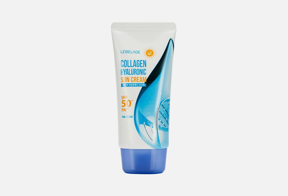 Солнцезащитный крем для лица против морщин SPF50+ Lebelage Collagen, 70 мл  #1